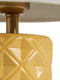 BHS yellow Halden lamp with cylinder shade (British brand)