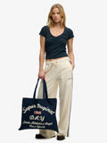 Superdry Navy Blue Tote Bags