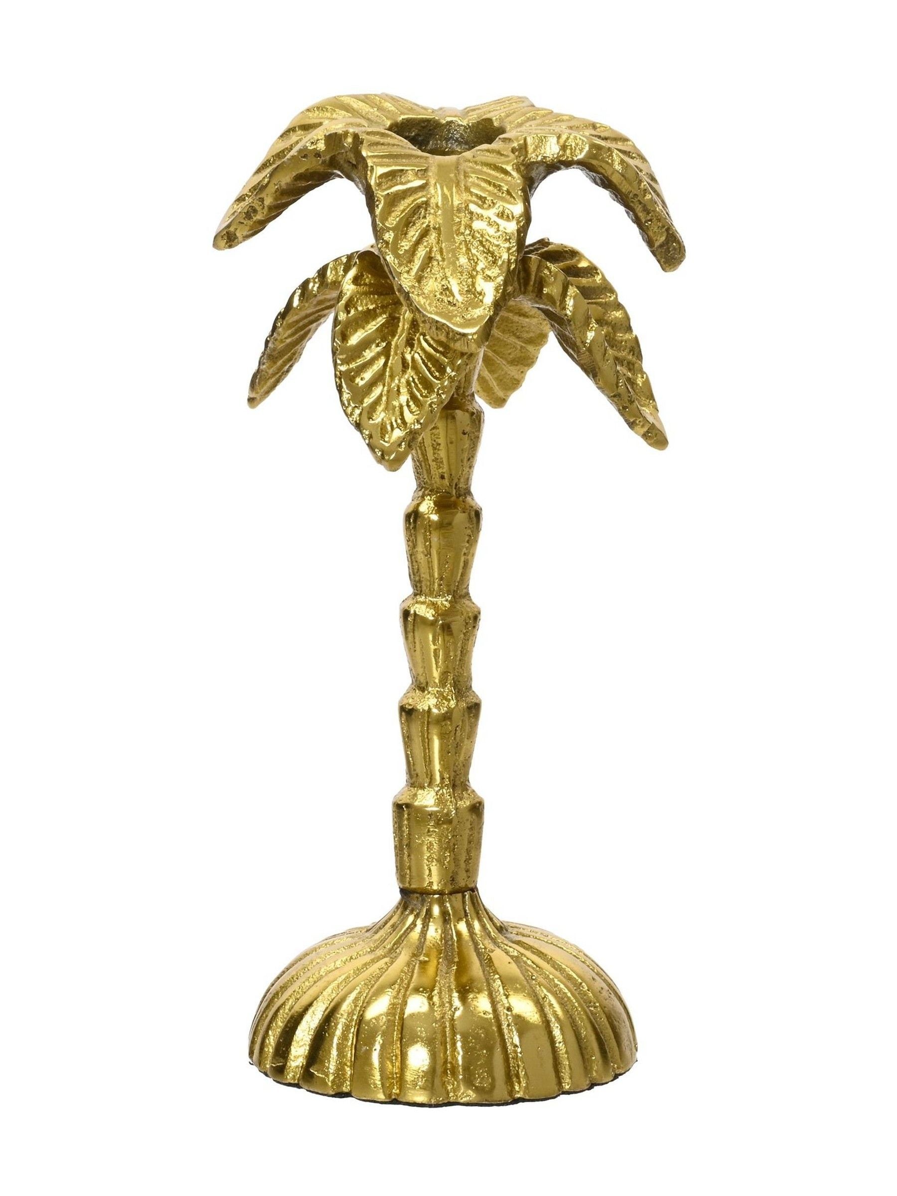 Decoris palm tree candle holder 17.5 cm, UK version