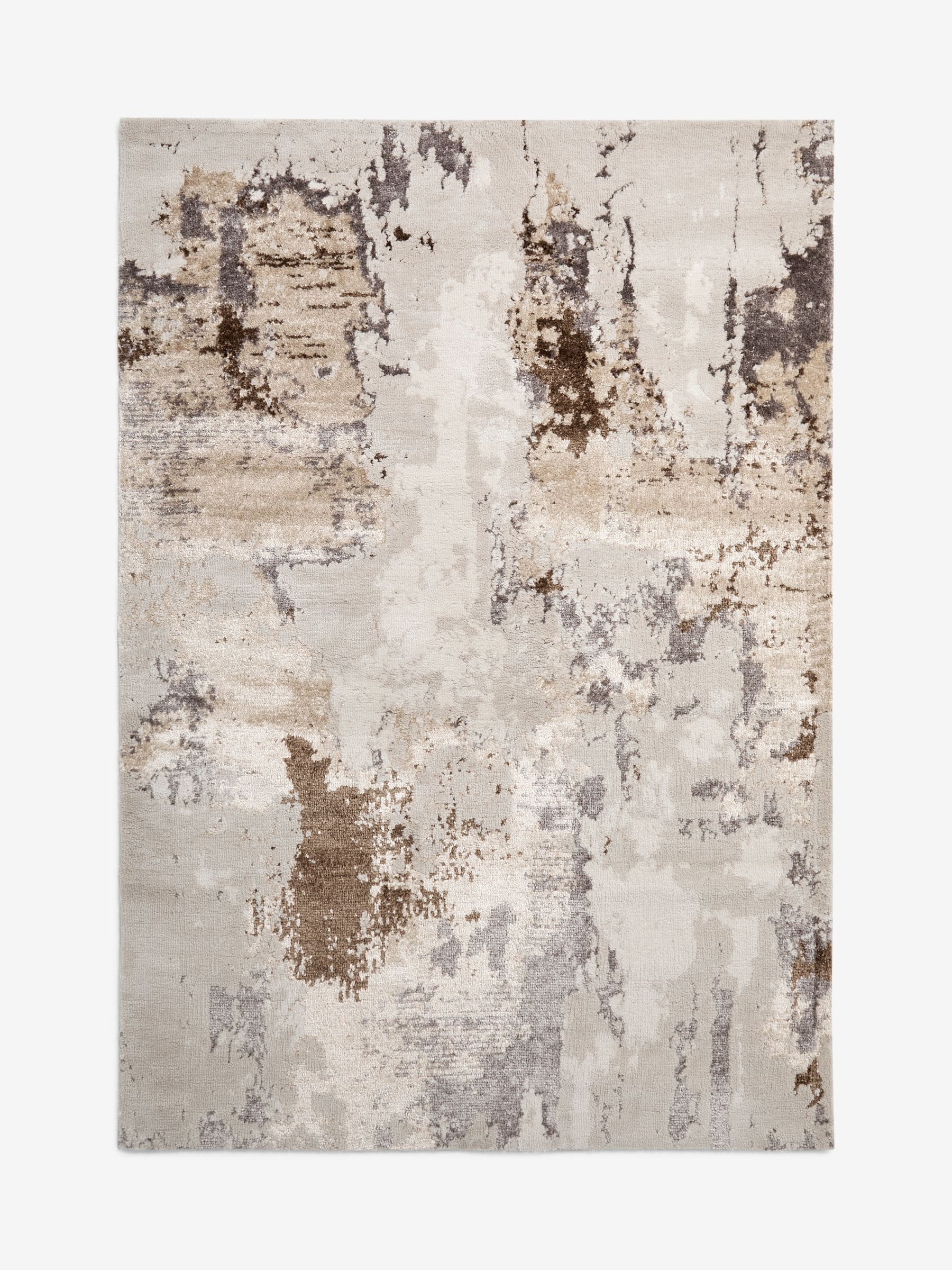 Elena abstract rug champagne gold neutral tones (British brand)