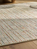 Multi abstract tufted wool rug - British product