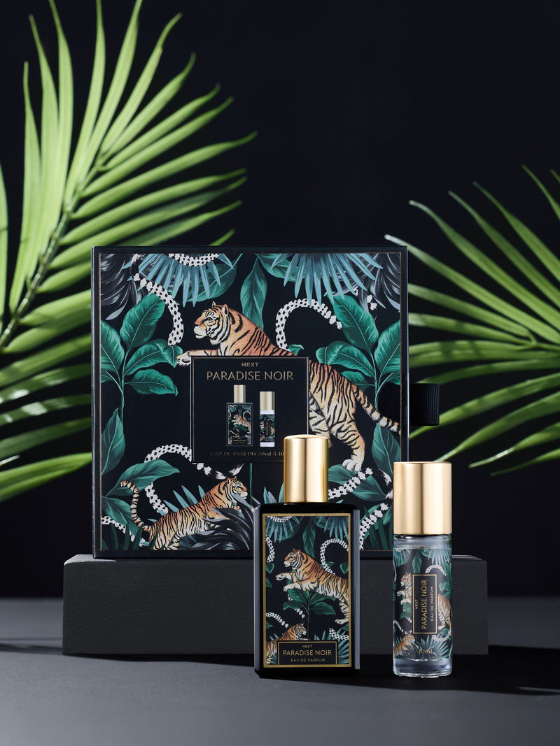 Paradise Noir perfume gift set 30ml and 10ml (British brand)