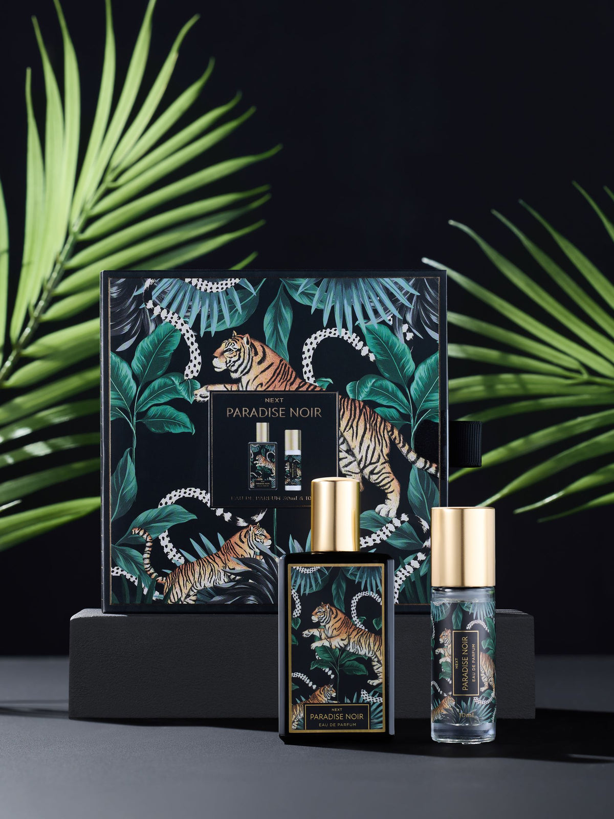 Paradise Noir perfume gift set 30ml and 10ml (British brand)