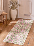 Multicolor floral chenille runner rug for hallway, UK version