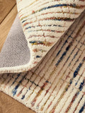 Multi abstract tufted rug runner (British brand)