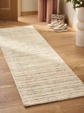 Multi abstract tufted rug runner (British brand)