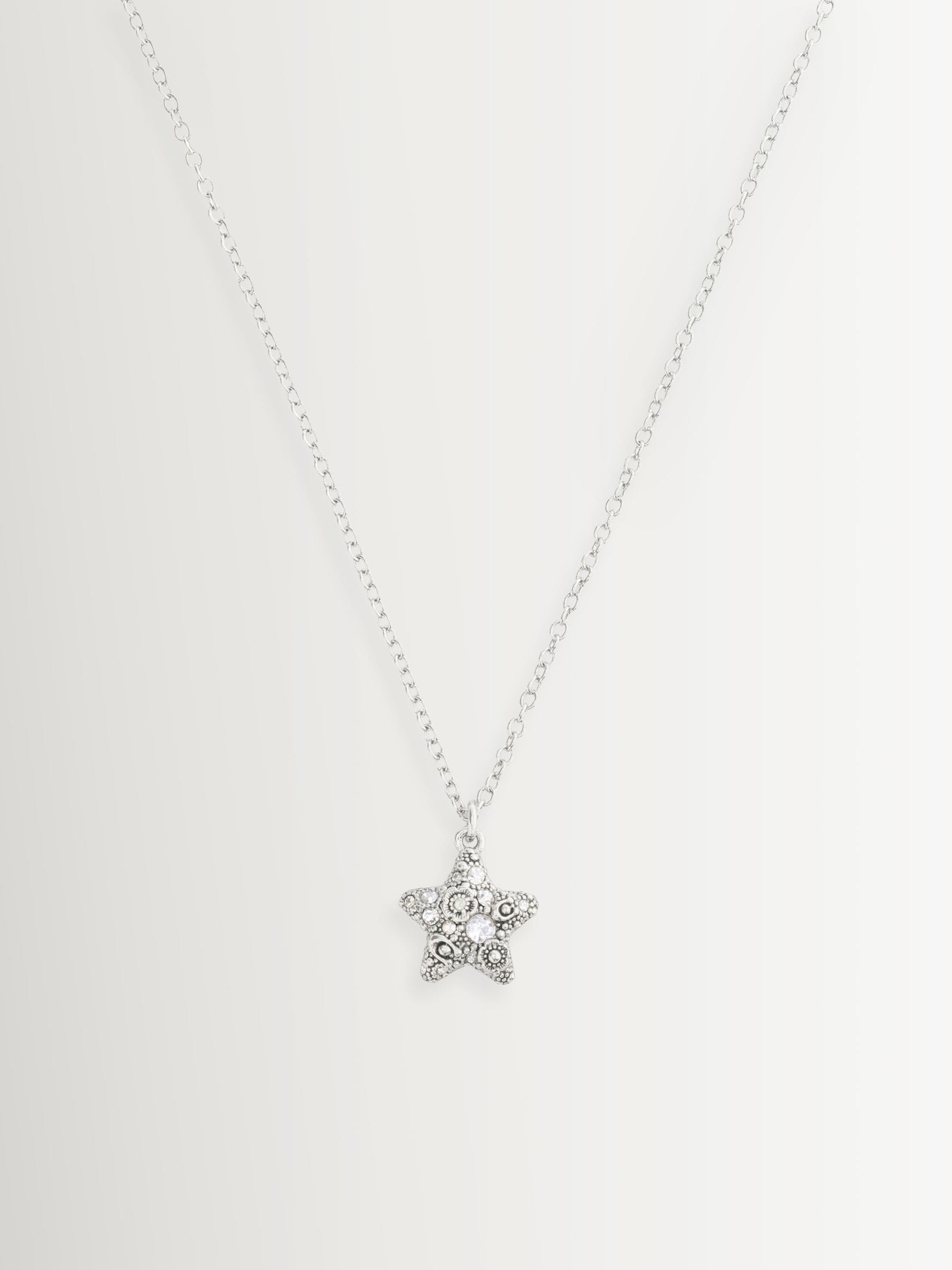 COACH Silver Tone Signature C Pavé Star Boxed Jewelry Set