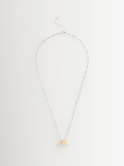 Next Coach Gold Tone Signature Signet Rondelle Pendant Necklace- Buy online at McGrocer