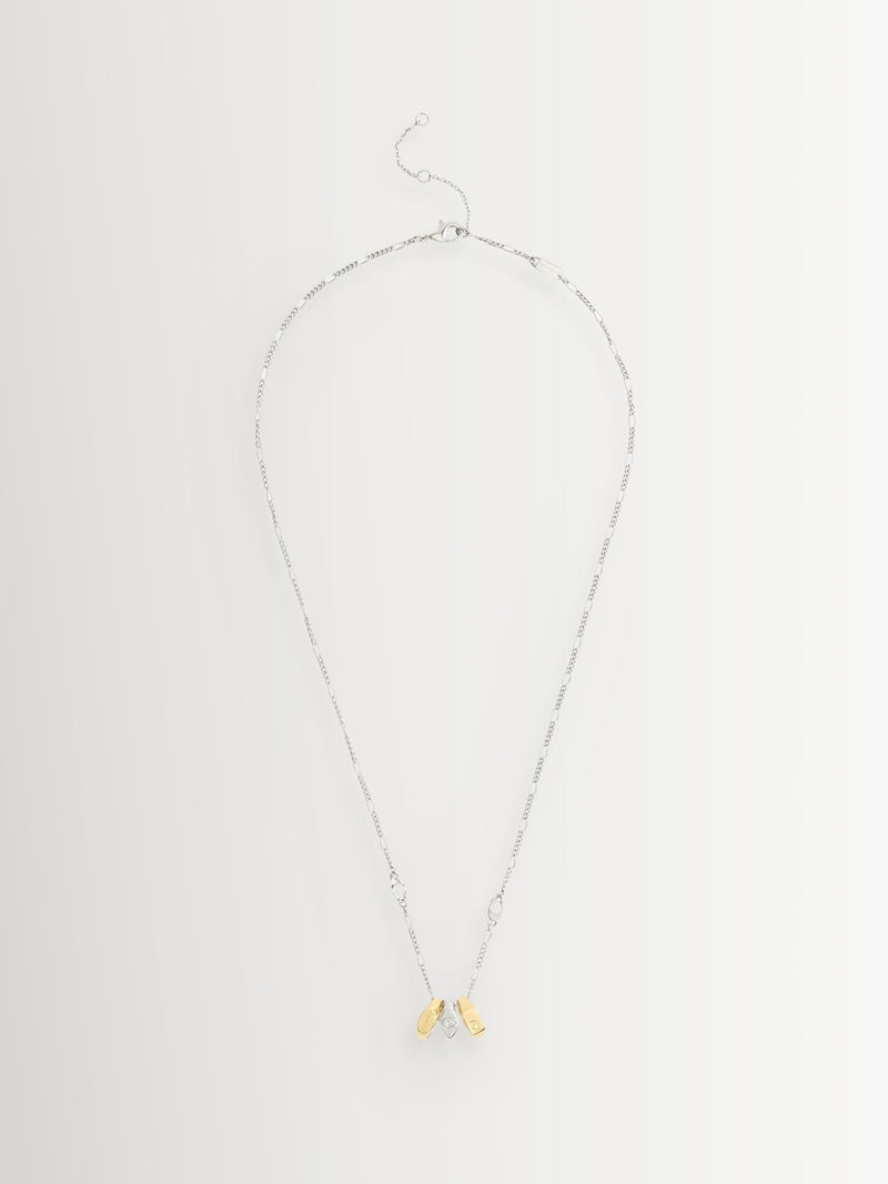 Coach gold tone signature signet rondelle pendant necklace - British product