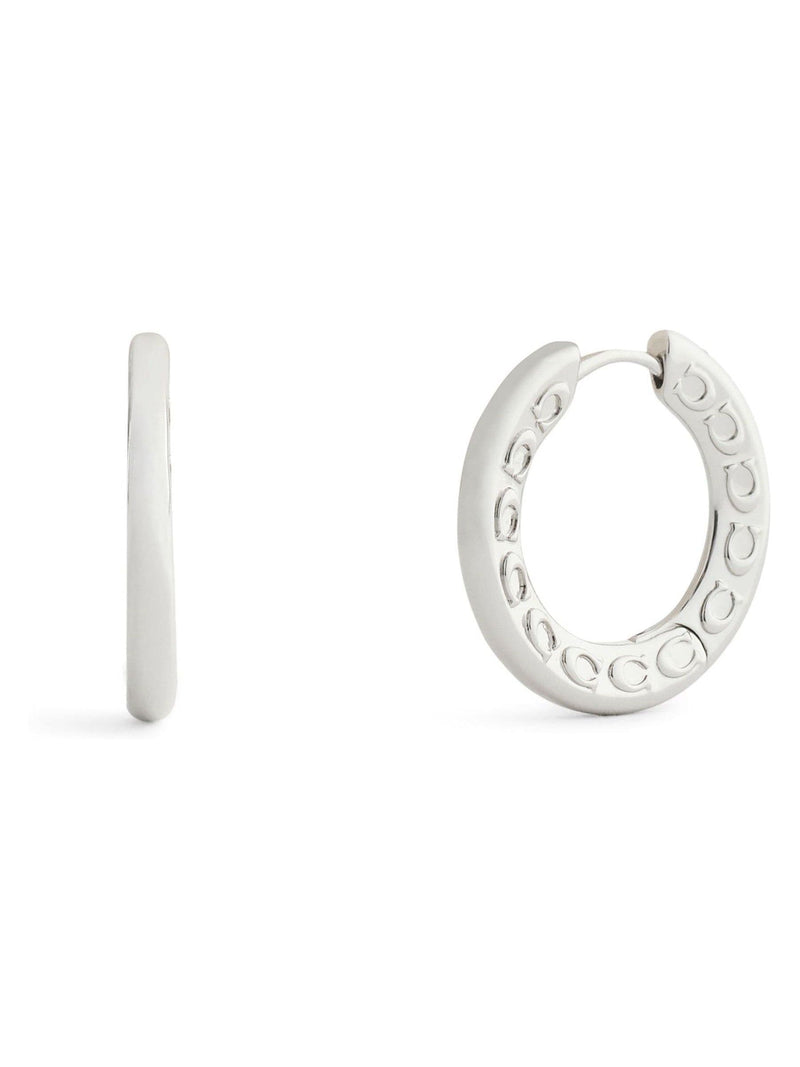 Small Hoop Earrings with Titanium Posts and Brass Construction 23mm x 4mm