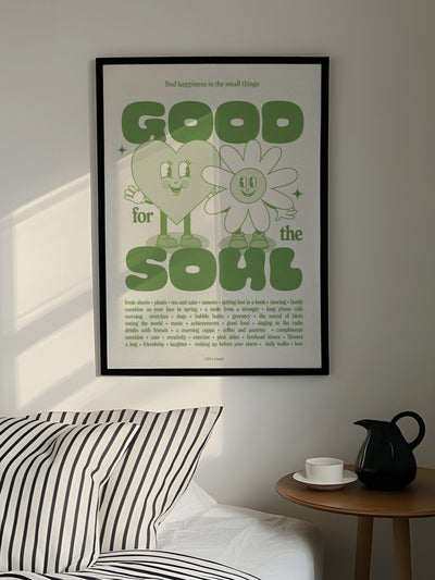 Next We Are Proper Good Green For The Soul Retro Art Print- Buy online at McGrocer