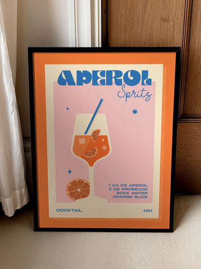 We Are Proper Good Orange Aperol Spritz Art Print