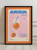 We Are Proper Good Orange Aperol Spritz art print (British brand)
