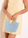 Lipsy blue beaded top handle bag - British product
