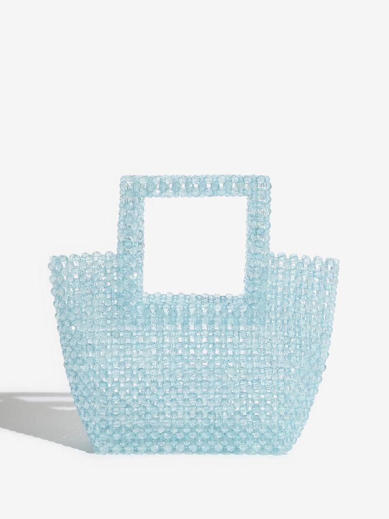Lipsy blue beaded top handle bag - British product