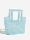 Lipsy blue beaded top handle bag - British product