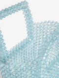 Lipsy blue beaded top handle bag - British product