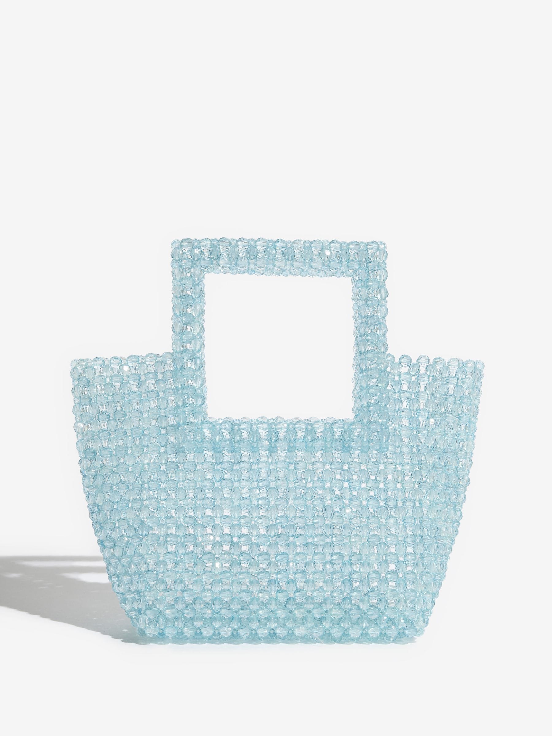 Lipsy blue beaded top handle bag - British product