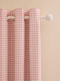 Jojo Maman Bébé pink gingham blackout lined curtains - British product
