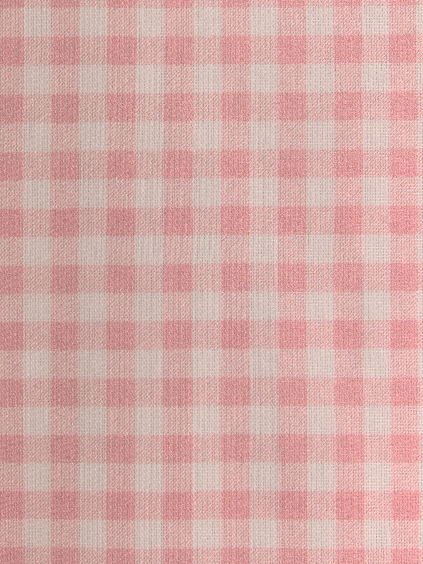 Jojo Maman Bébé pink gingham blackout lined curtains - British product