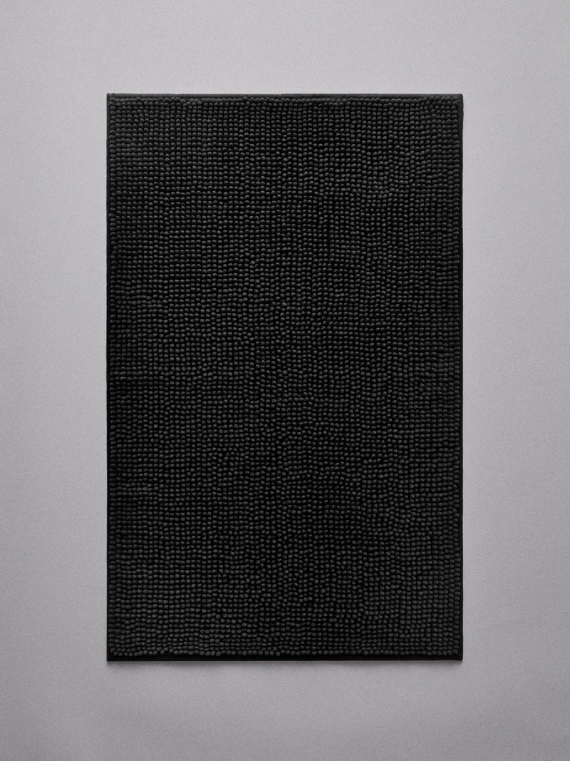 Bobble bath mat set 3 pack black and natural, UK version