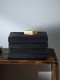 The Set Sage Green Popcorn Textured 100% Cotton Hand Towels - 4 Pack, 50x90cm