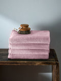 The Set Sage Green Popcorn Textured 100% Cotton Hand Towels - 4 Pack, 50x90cm