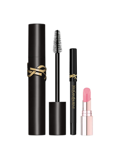 Next Yves Saint Laurent Mini Lash Clash Mascara, Lines Liberated Liner and Candy Glow 1B Lipstick Gift Set- Buy online at McGrocer