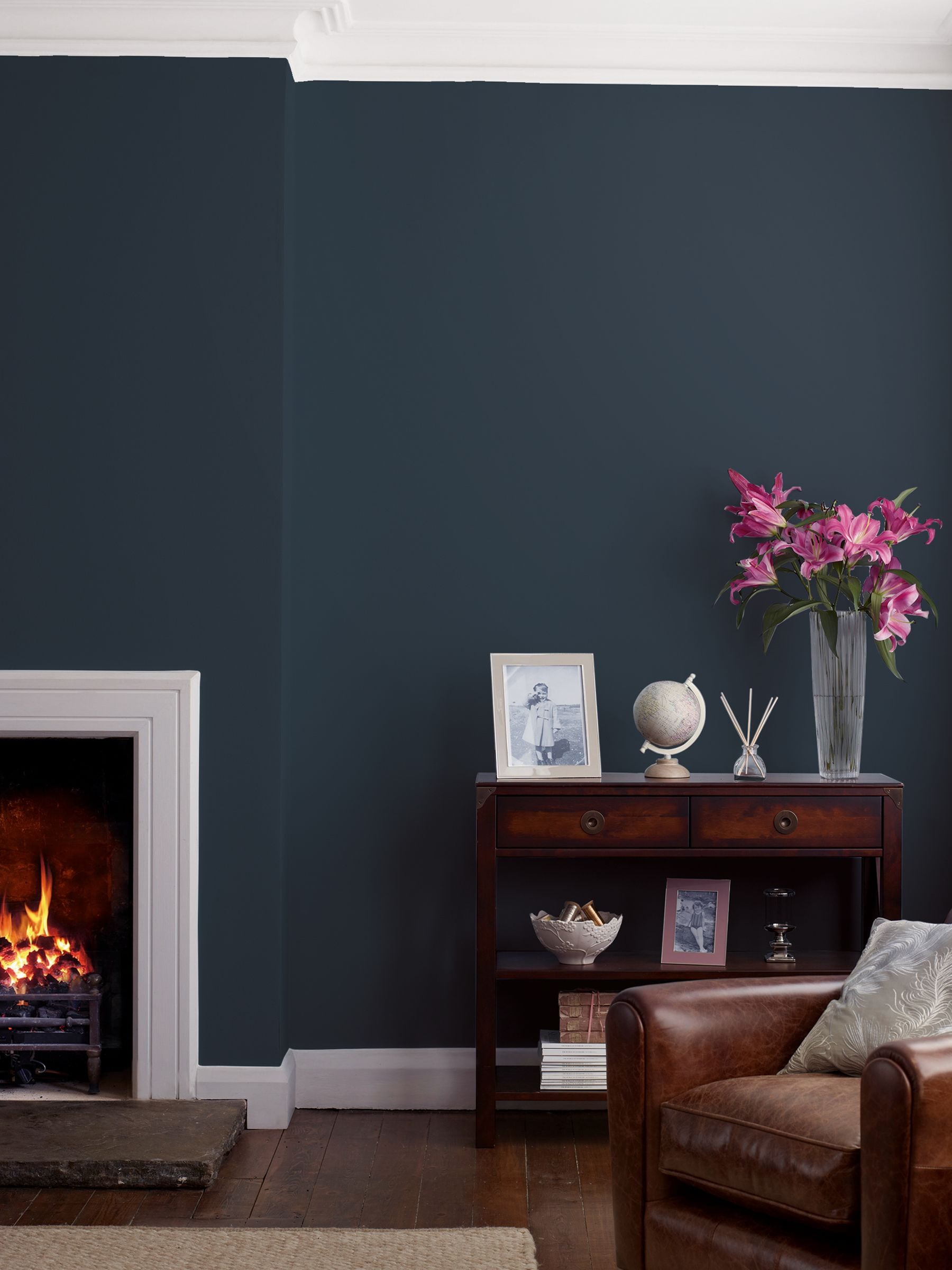 Laura Ashley Midnight Seaspray Matt Emulsion Peel & Stick Paint Sample