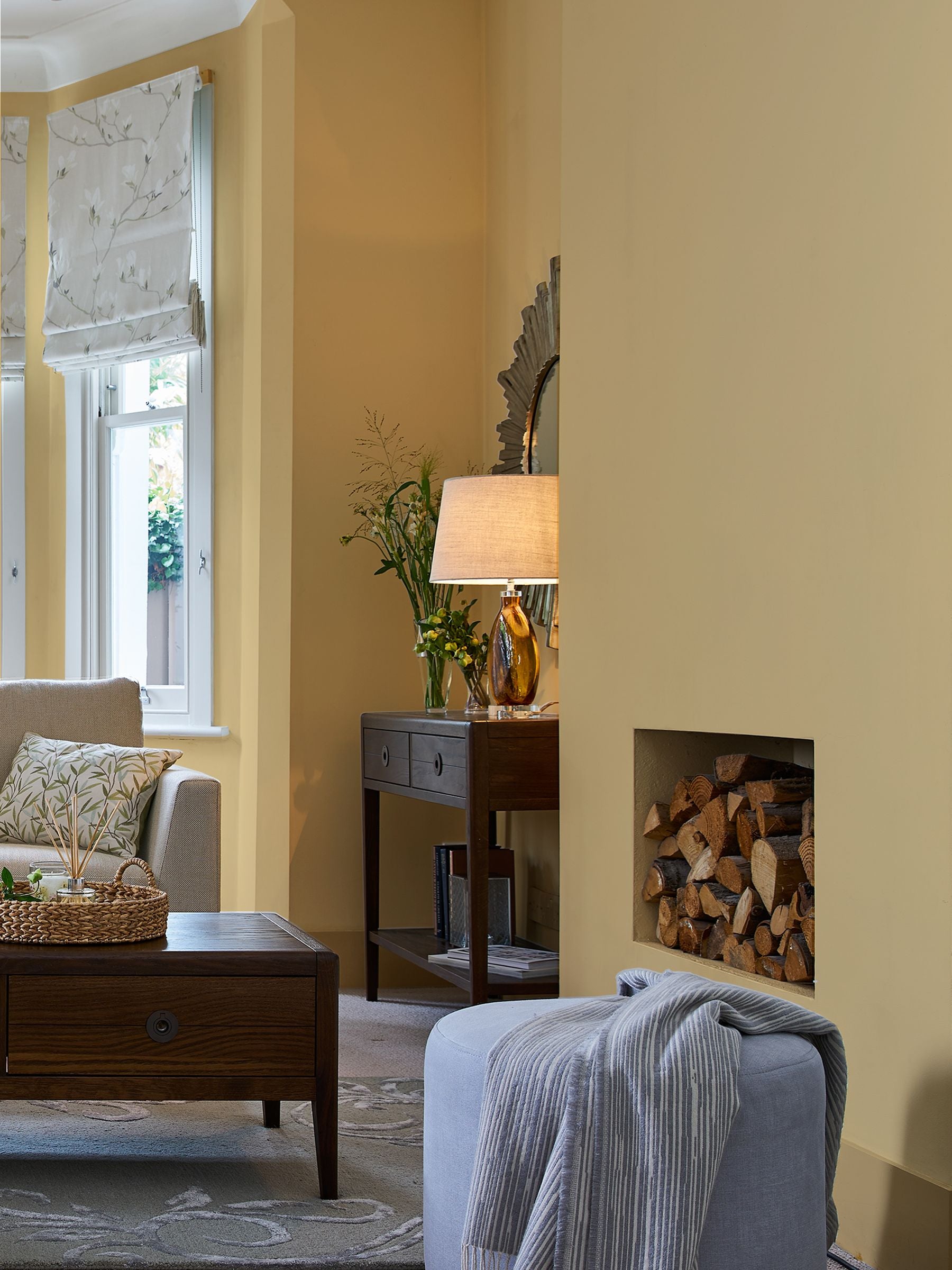 Laura Ashley Ochre Yellow Matt Emulsion Peel & Stick Paint Sample