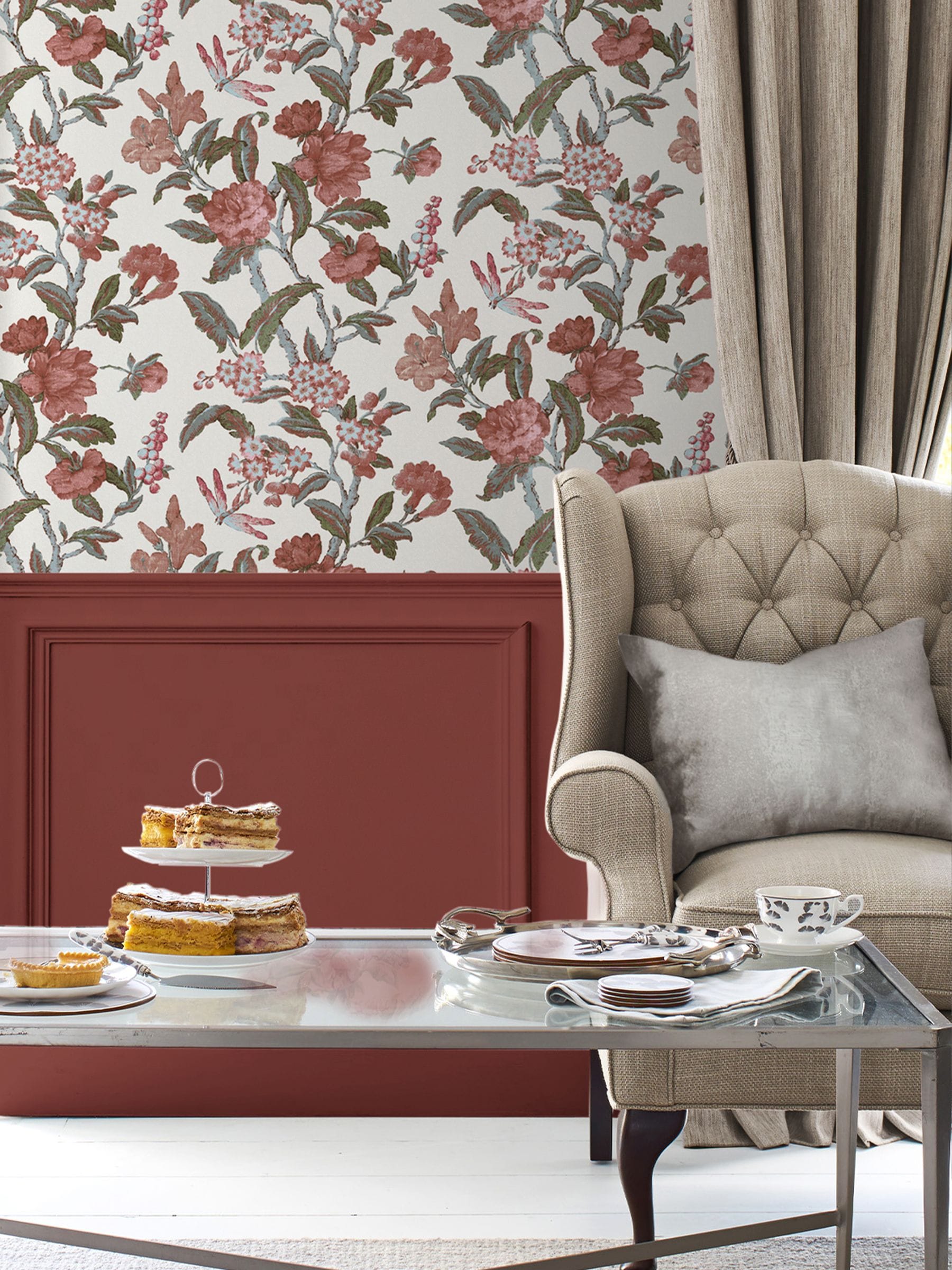 Laura Ashley Crimson Matt Emulsion Peel & Stick Paint Sample