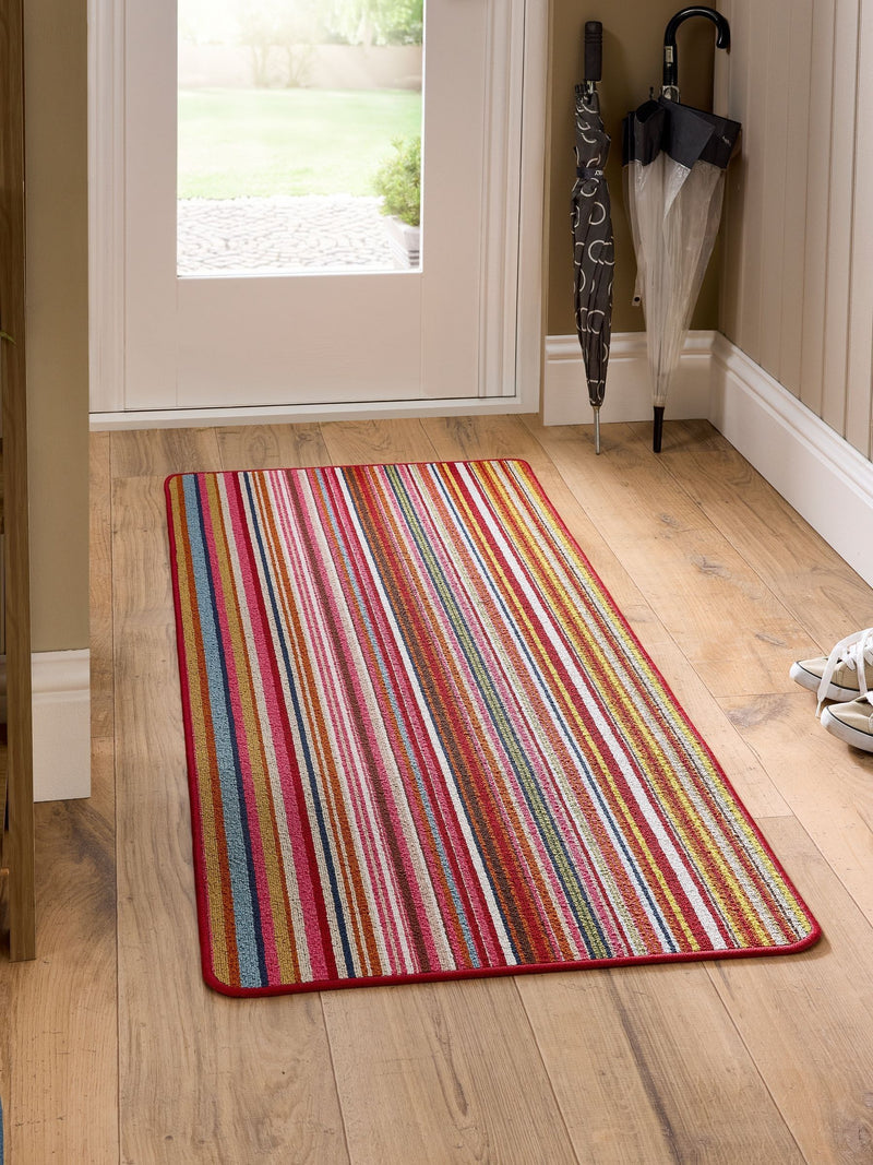 My Mat Candy Multi Bright Stripe runner, imported from the UK