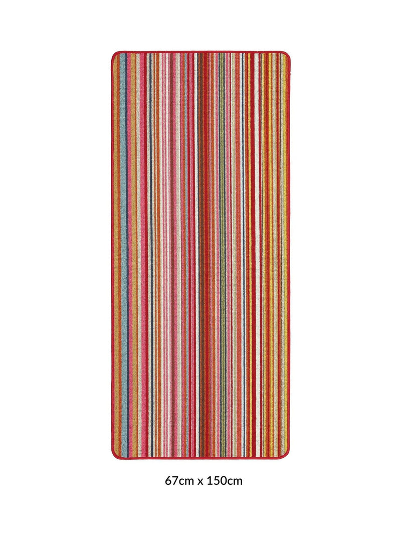 My Mat Candy Multi Bright Stripe runner, imported from the UK