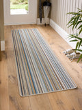 My Mat Candy Multi Natural Stripe doormat, imported from the UK