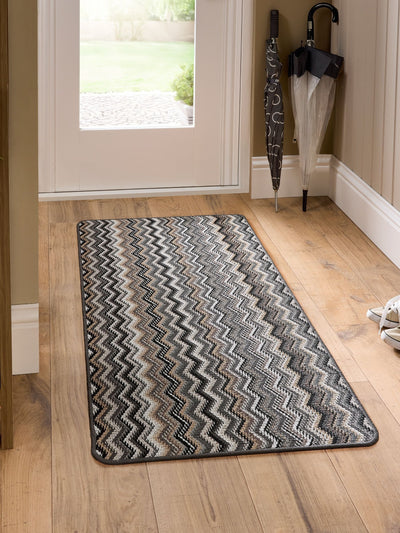 Next My Mat Candy Multi Monochrome Zig Zag Mat- Buy online at McGrocer