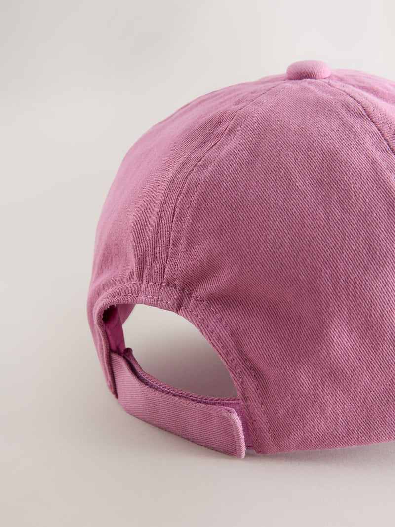 Mauve purple 3D flower cap for children - British product