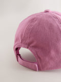 Mauve purple 3D flower cap for children - British product