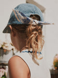 children's blue scarf back cap 3-16 years, imported from the UK