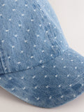 children's blue scarf back cap 3-16 years, imported from the UK