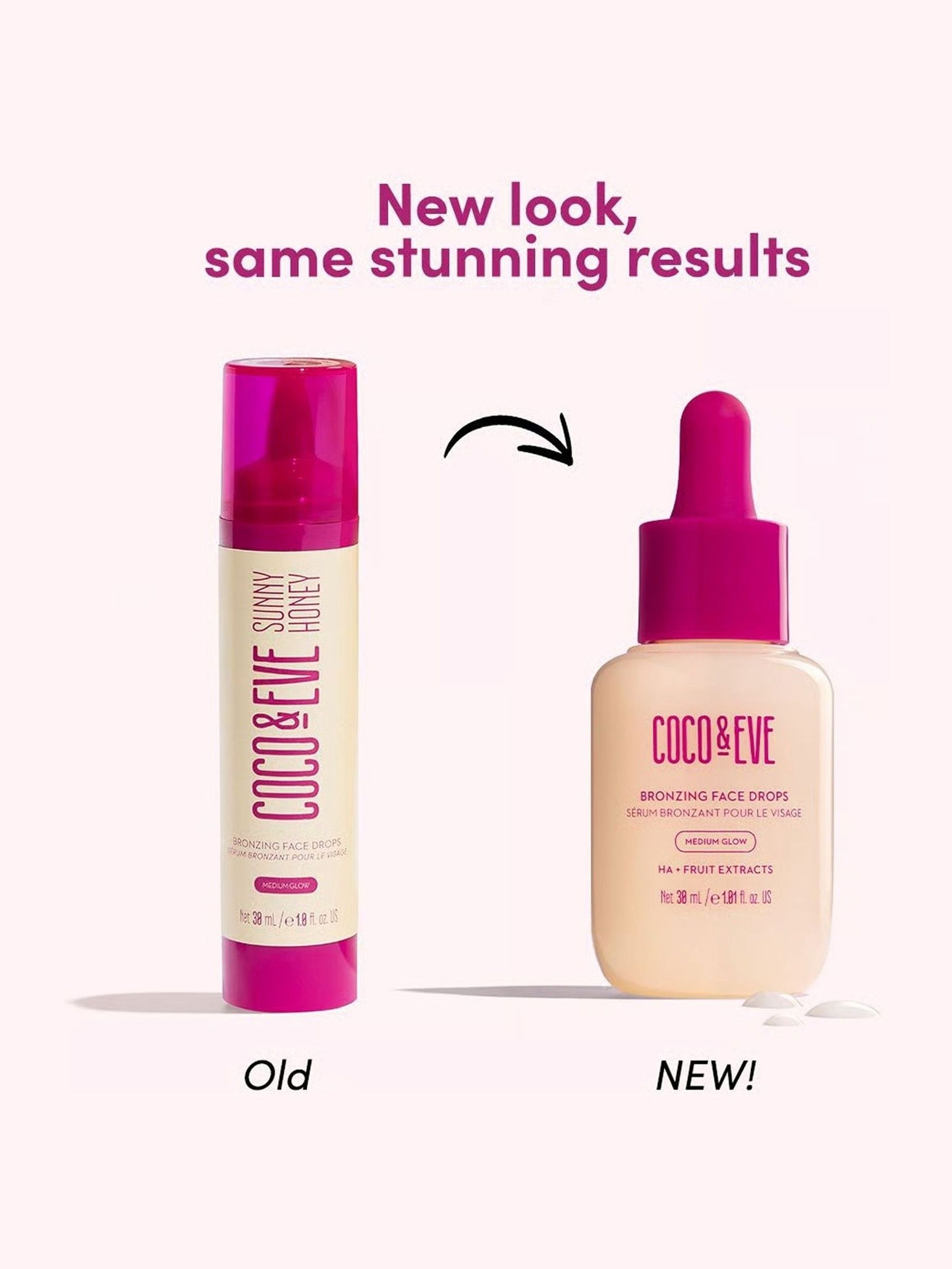 Coco & Eve Sunny Honey Bronzing Face Drops - British product