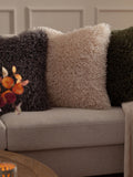 Furn Grey Rowan faux fur cushion 50x50cm, UK version