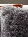 Furn Grey Rowan faux fur cushion 50x50cm, UK version
