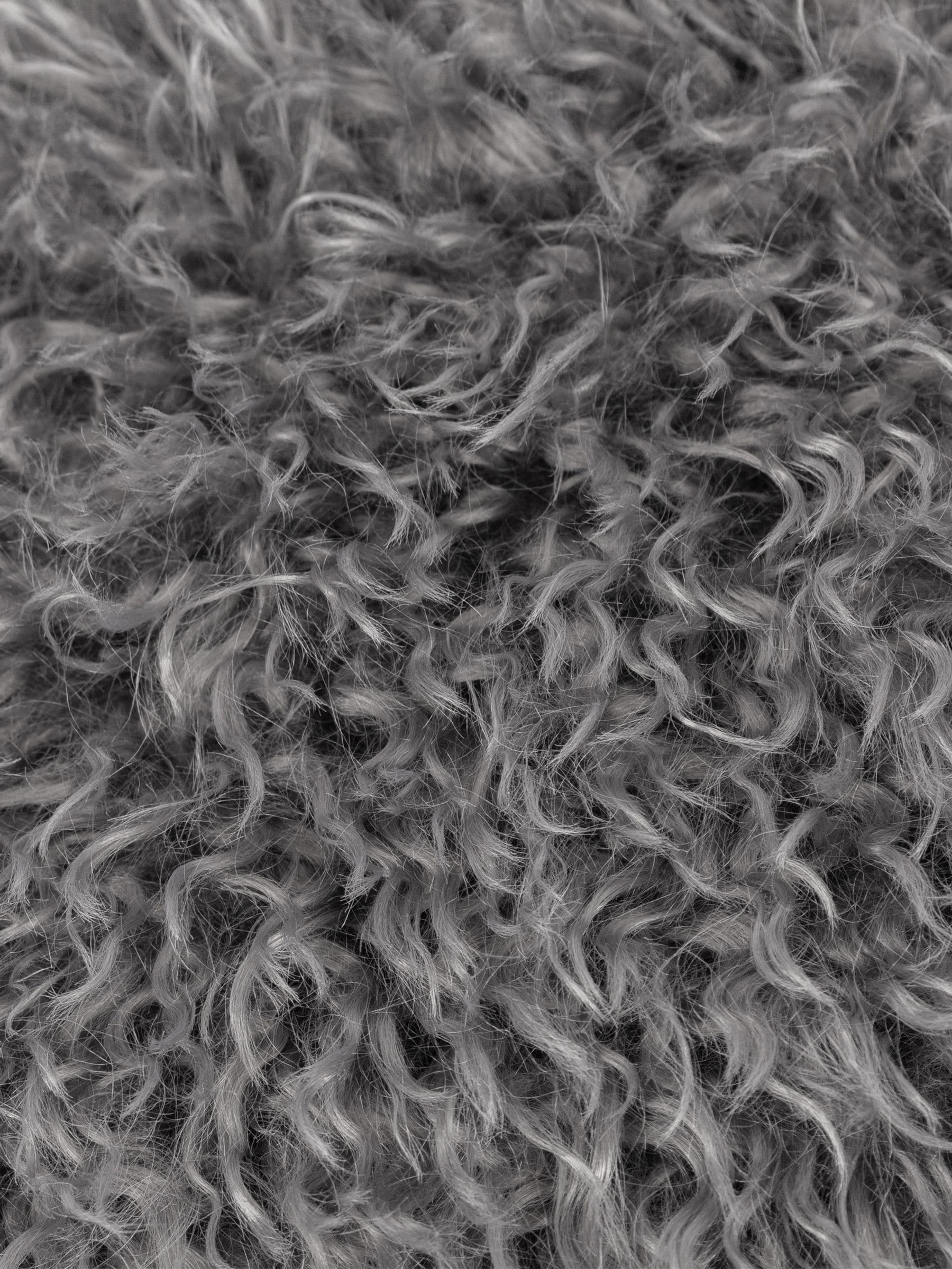 Furn Grey Rowan faux fur cushion 50x50cm, UK version