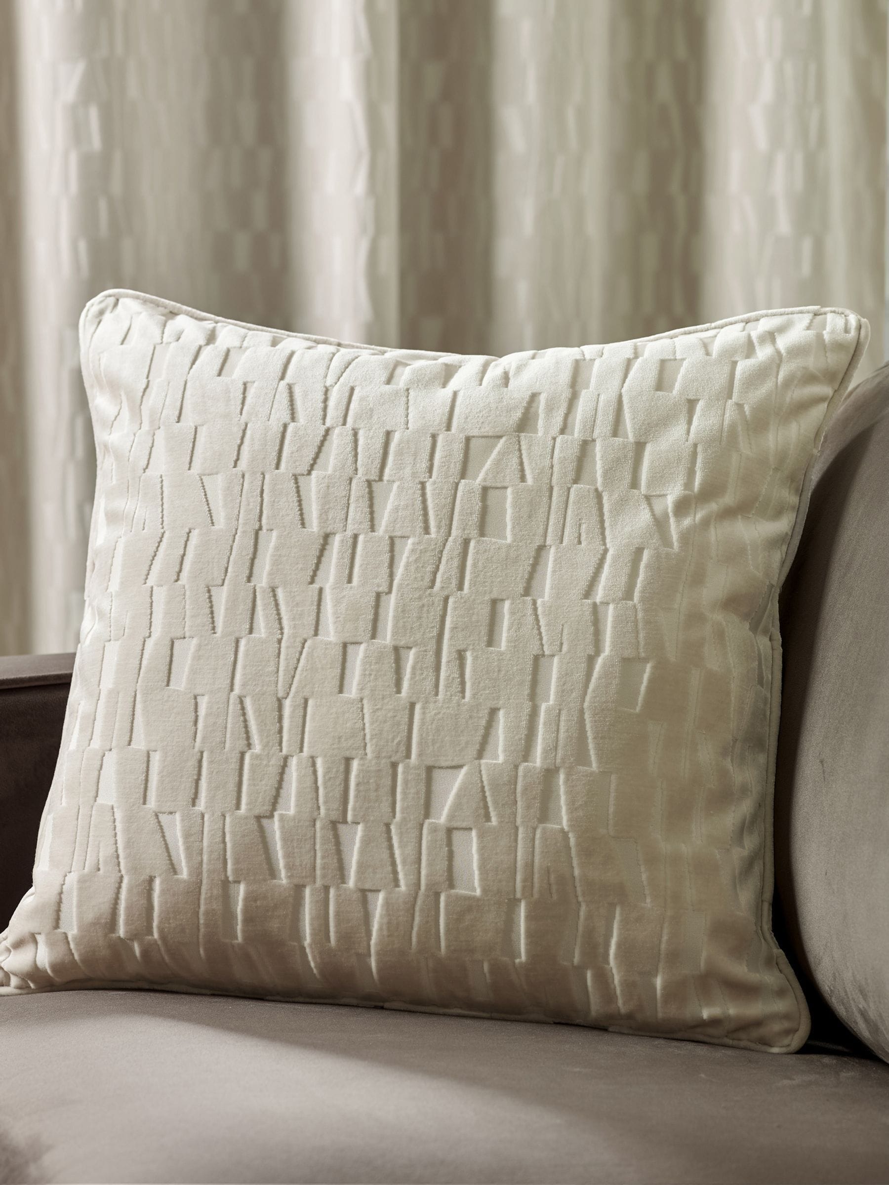 Paoletti Mink Manhattan Velvet Cushion 50cm