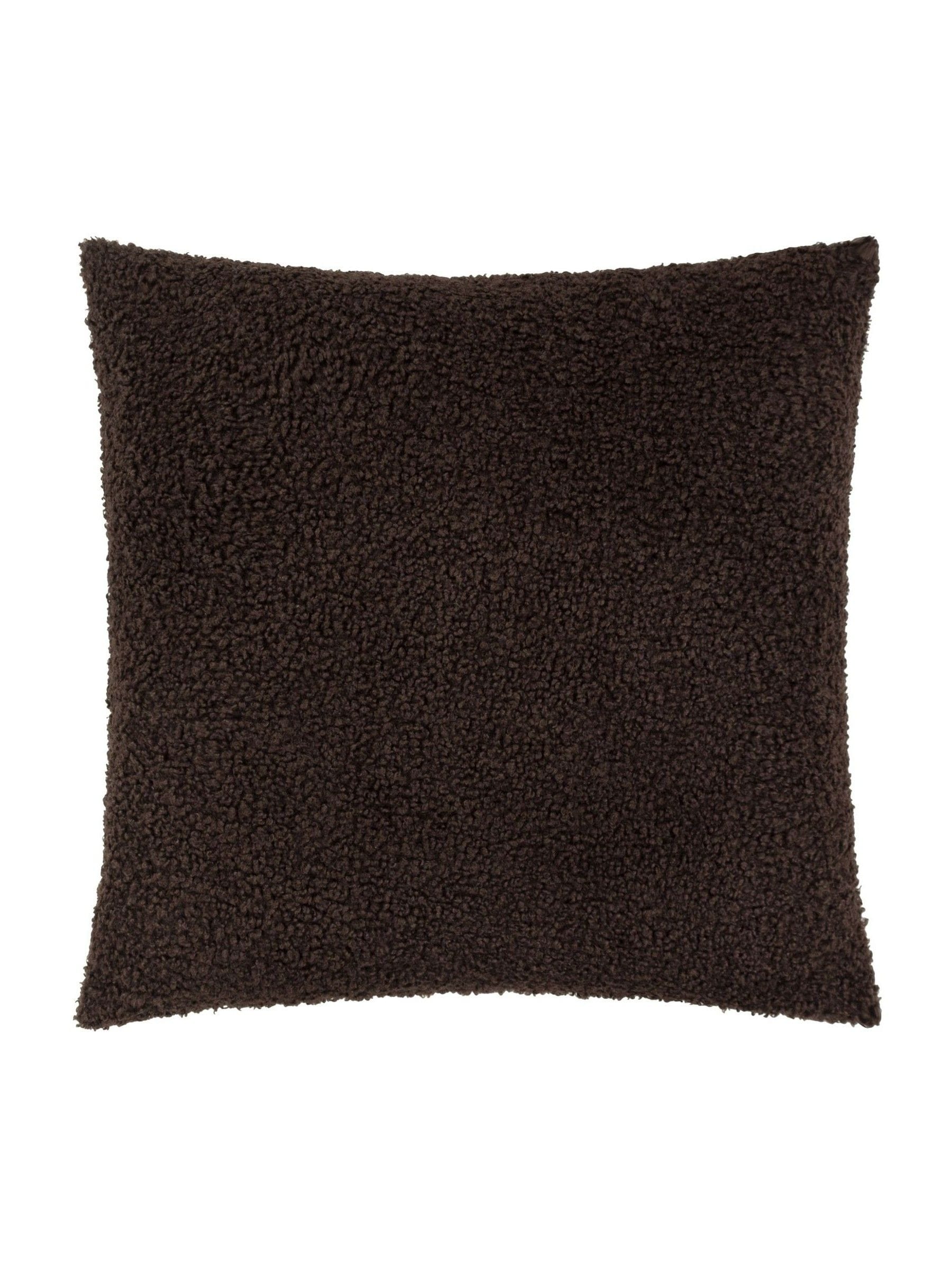 Yard Chocolate Brown Cabu Chunky Boucle Cushion