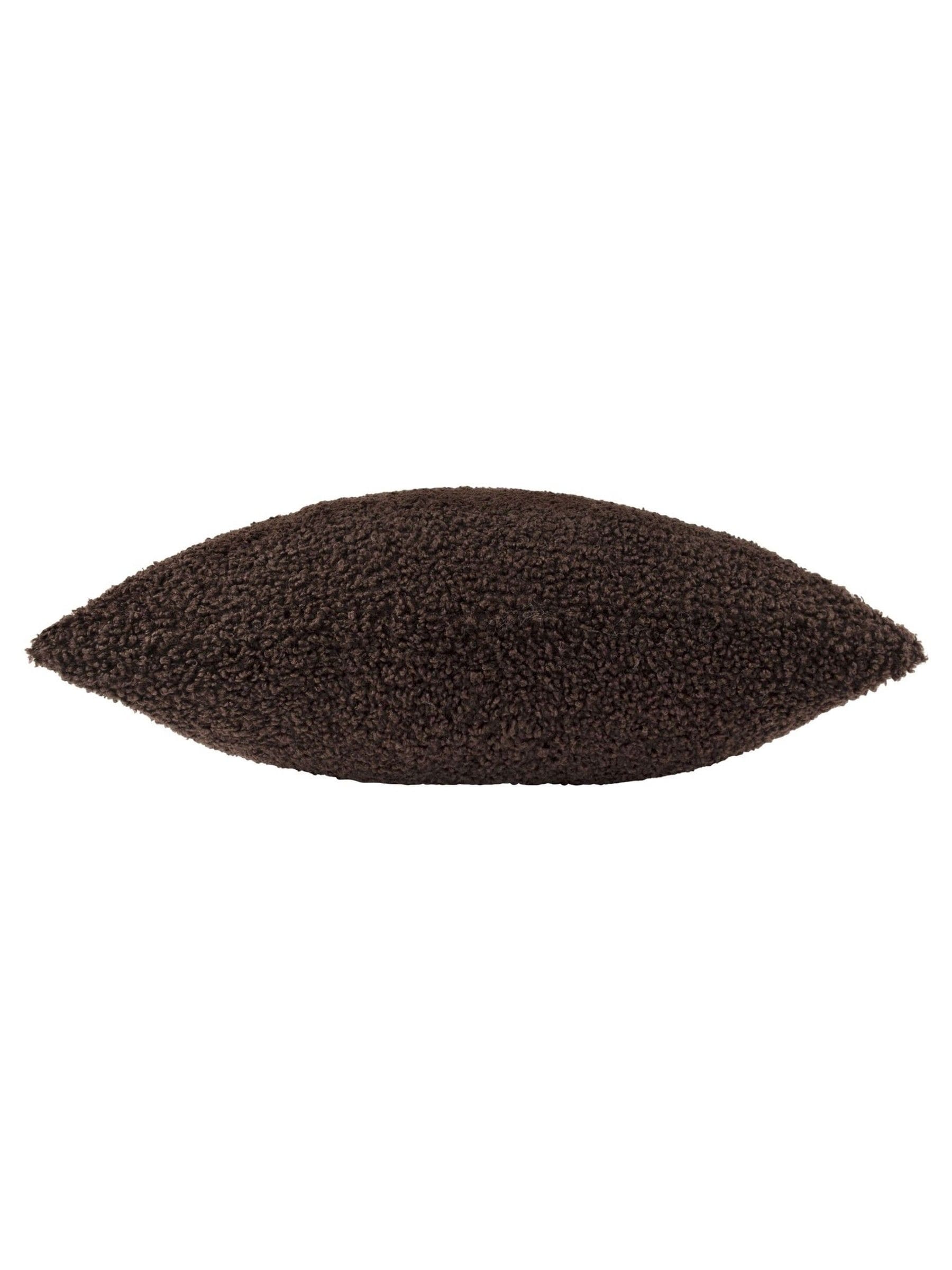 Yard Chocolate Brown Cabu Chunky Boucle Cushion