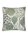 Wylder Thyme/Mineral Green Ophelia Floral Jacquard Cushion