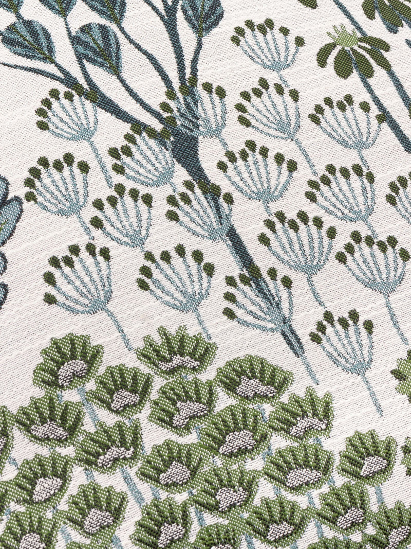 Wylder Thyme/Mineral Green Ophelia Floral Jacquard Cushion