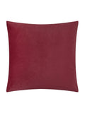 Paoletti burgundy evoke cut velvet cushion 55cm, imported from the UK