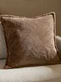 Furn Mocha Kallu Faux Fur 59 x 59cm Cushion